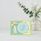 Placement Carte de table d'ours de bienvenue plate (Debout devant)
