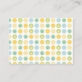 Placement Carte de table d'ours de bienvenue plate (Dos)