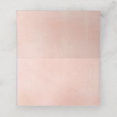 Placement Carte de table élégante à la verdure de pêche (Intérieur déplié)