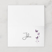 Placement Carte de table élégante et douce (Extérieur déplié)