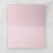 Placement Carte de table élégante florale rose hydrangea blu (Intérieur déplié)