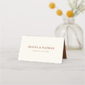 Placement Carte de table élégante rustique boho florale pour (Dos)