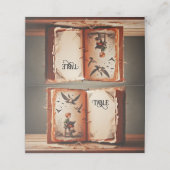 Placement Carte de table fantaisiste (Extérieur déplié)