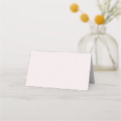 Placement Carte de table florale Papillon rose (Dos)