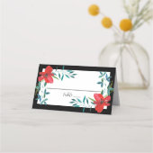 Placement Carte de table florale tropicale (Dos)