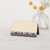 Placement Carte de table Halloween florale gothique pliée av (Dos)