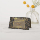 Placement Carte de table Halloween Gothique Chauve-souris Do (Dos)