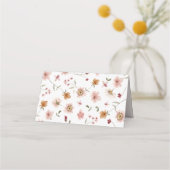Placement Carte de Table Mariage Bohème Rustique (Dos)