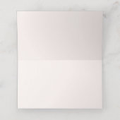Placement Carte de Table Mariage Bohème Rustique (Intérieur déplié)