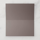 Placement Carte de Table Mariage Écorce d'Arbre Moderne (Intérieur déplié)
