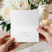 Placement Carte de table mariage écriture simple blanche Sag