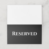 Placement Carte de table Mariage imprimée, repliée réservée (Extérieur déplié)