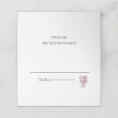 Placement Carte de Table Mariage Pot Mason Campagne Pliée (Extérieur déplié)