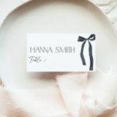 Placement Carte de table minimale à nœud noir Gothique