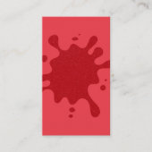 Placement Carte de table minimale plate éclaboussure rouge t (Devant)