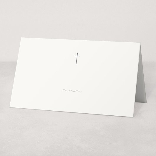 Placement Carte de table ou étiquette de buffet religieux Gr