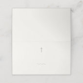 Placement Carte de table ou étiquette de buffet religieux Gr (Extérieur déplié)