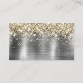 Placement Carte de table pailletée dorée argentée (Dos)