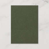 Placement Carte de table plate texturée verte mousse (Devant)