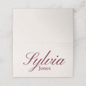 Placement Carte de table pliable pour mariage, fiançailles (Extérieur déplié)