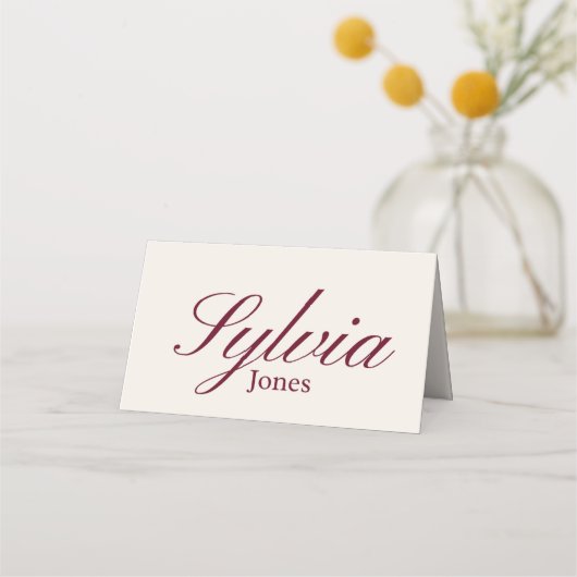 Placement Carte de table pliable pour mariage, fiançailles (Devant)