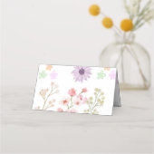 Placement Carte de table pliante papier à graines de fleurs (Devant)