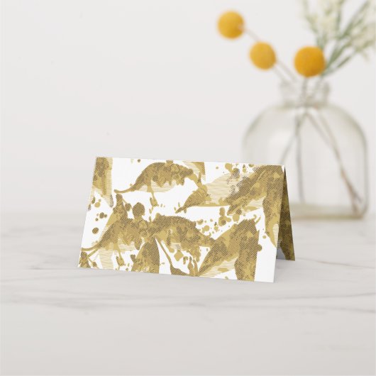 Placement Carte de table pliée (Devant)