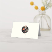 Placement Carte de table pliée automne minuit (Dos)