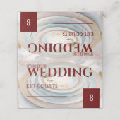 Placement Carte de table pliée de style magazine personnalis (Extérieur déplié)