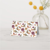 Placement Carte de table pliée de Thanksgiving (Dos)