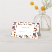 Placement Carte de table pliée de Thanksgiving (Devant)