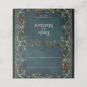 Placement Carte de table pliée Fantasy (Extérieur déplié)