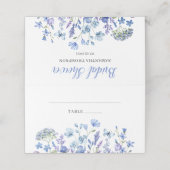 Placement Carte de table pliée pour Baby Shower de mariage f (Extérieur déplié)