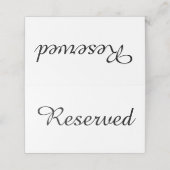 Placement Carte de table pliée pour événement de mariage rés (Extérieur déplié)