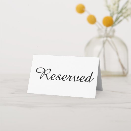 Placement Carte de table pliée pour événement de mariage rés (Devant)