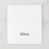Placement Carte de table pliée pour promotion de marque simp (Extérieur déplié)
