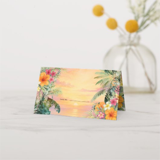 Placement Carte de table pour dîner de répétition de coucher (Devant)