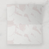 Placement Carte de table pour la Baby Shower Rose Pâle (Intérieur déplié)