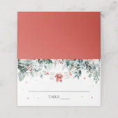 Placement Carte de table pour vêtements de bébé pour Noël à (Extérieur déplié)