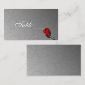 Placement Carte de table Rose enchantée (Devant / Derrière)