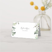 Placement Carte de table Rustique Eucalyptus (Dos)