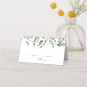 Placement Carte de table Rustique Eucalyptus (Devant)