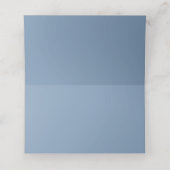 Placement Carte de Table Rustique Poussiéreuse Bleue avec Lu (Intérieur déplié)