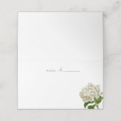 Placement Carte de table vierge Hydrangea Blanc d'Ivoire (Extérieur déplié)
