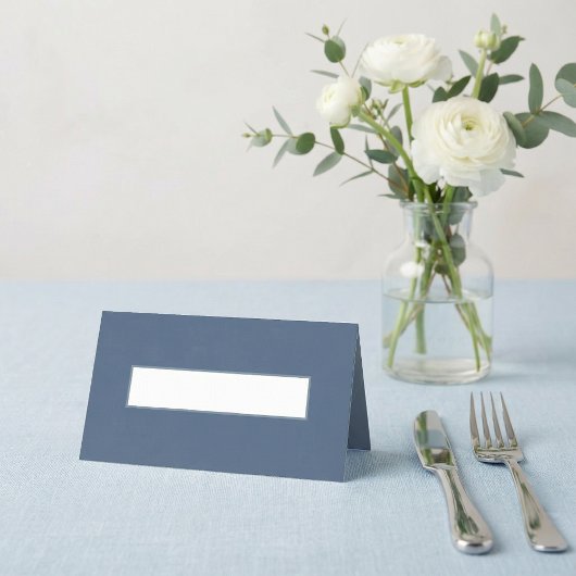 Placement Carte de table vierge moderne bleu ardoise pour ma