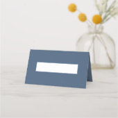 Placement Carte de table vierge moderne bleu ardoise pour ma (Devant)
