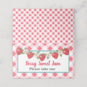 Placement Carte de tente pour fraises sucrées Berry (Extérieur déplié)