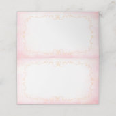 Placement Carte de tente pour la fête du thé en or rose pour (Extérieur déplié)