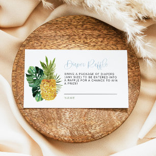 Placement Carte de tirage au sort de couche luau tropical bl