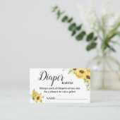 Placement Carte de tirage baby shower de tirage de tomettes  (Debout devant)